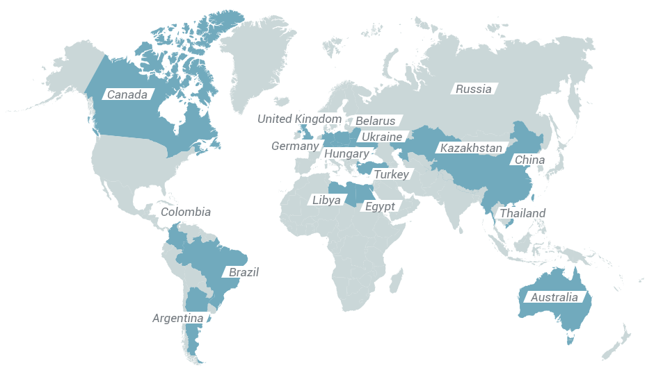 Geographical presence